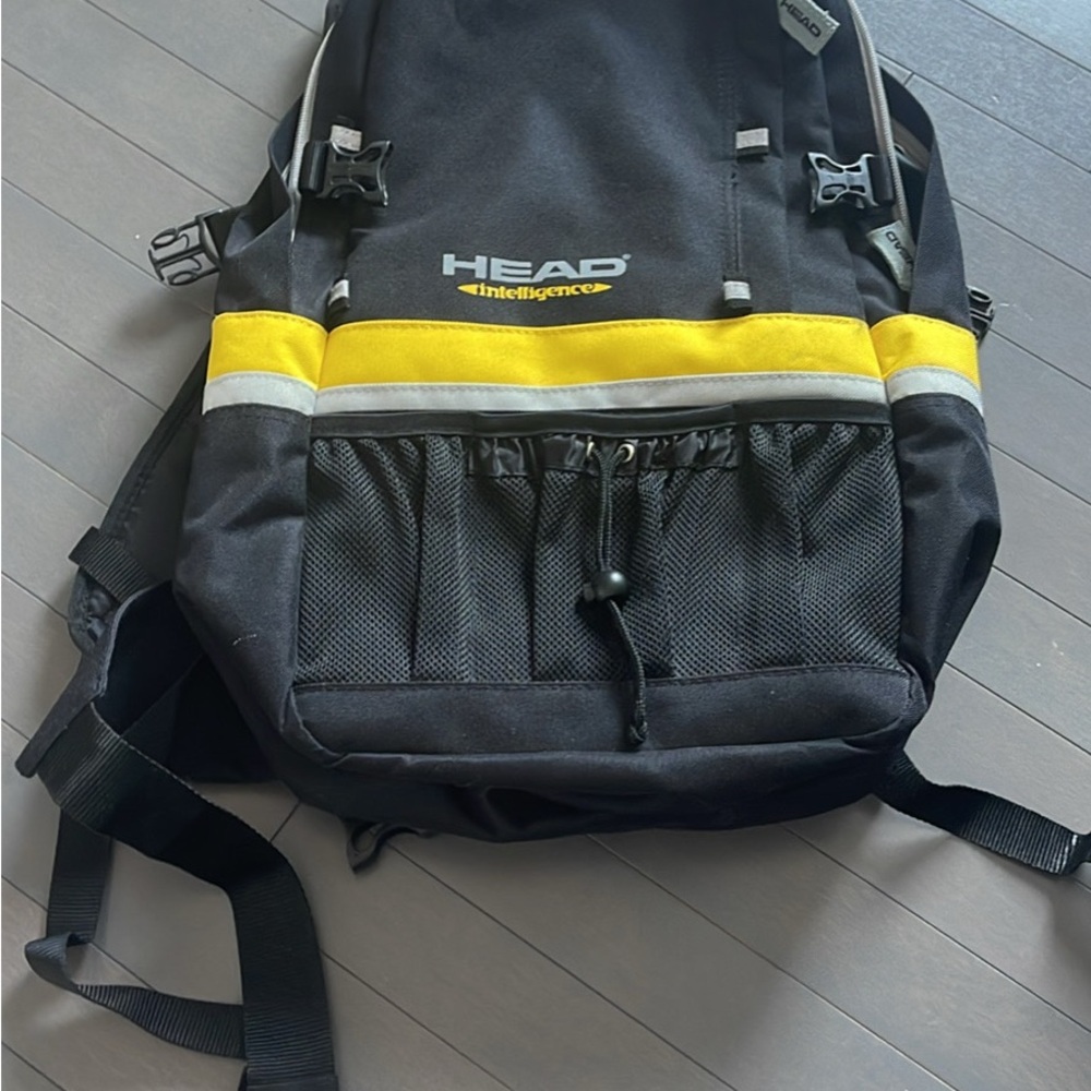 HEAD Black and Yellow Men's Backpack